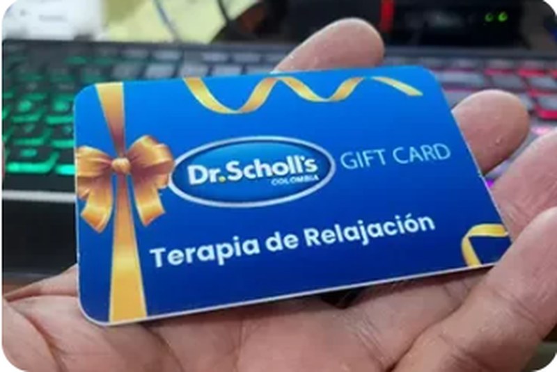 Tarjetas regalo gift card plásticas en PVC