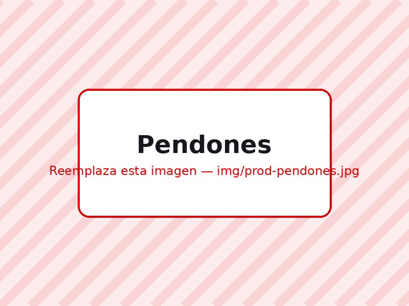 Ejemplo de Pendones impresos por Gelper SAS