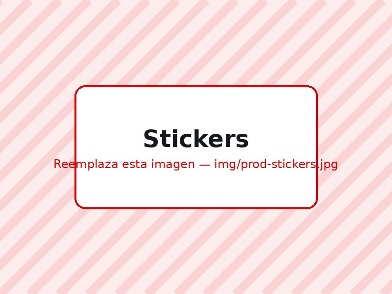 Ejemplo de Stickers impresos por Gelper SAS